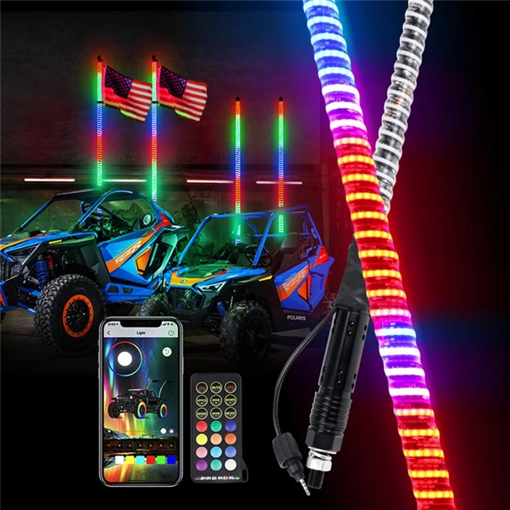 12V LED IP67 Bluetooth Fernbedienung RGB Peitschenlicht